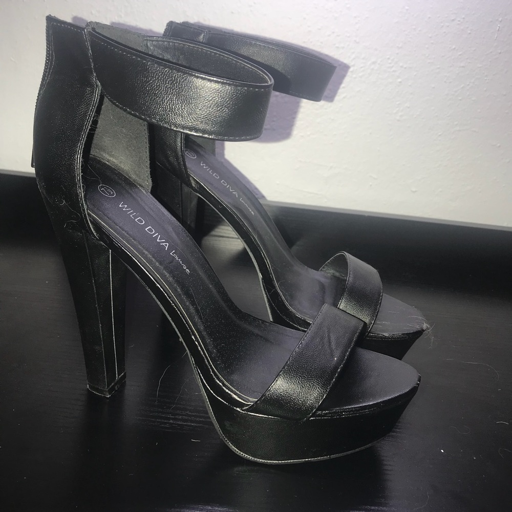 Black High Heels (run big)